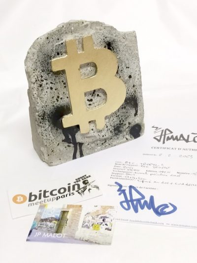 Bitcoin trophy original signed