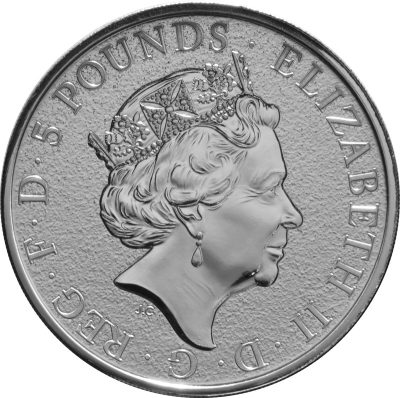 Royal Mint Queen's Beasts de 2 Onces