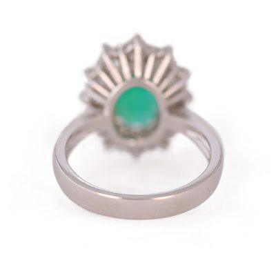 Bague émeraude marguerite